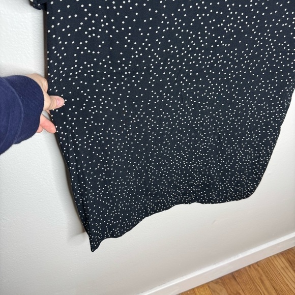 Madewell Polka Dot Shift Dress Knee Length 3/4 Sleeve Flowy - Picture 7 of 12